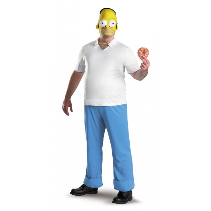 Fantasia Masculina Homer Os Simpsons Festa Halloween