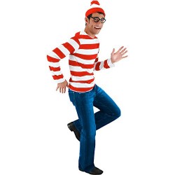 Fantasia Masculina Onde Está Wally Festa Halloween