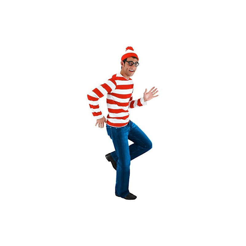 Fantasia Masculina Onde Está Wally Festa Halloween