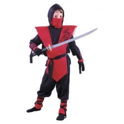 Fantasia Infantil Meninos Ninja Festa Halloween