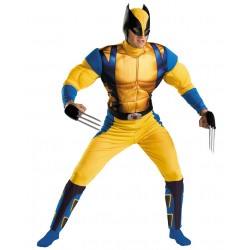 Fantasia Masculina Wolverine Herói Marvel Festa Halloween