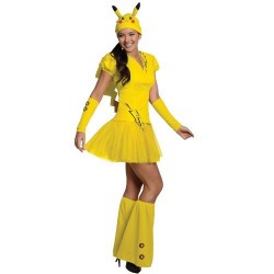 Fantasia Feminina Pikachu Pokemon Festa Halloween