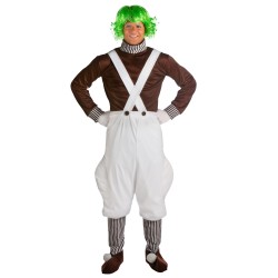 Fantasia Masculina Umpa Lumpa A Fantástica Fábrica de Chocolate