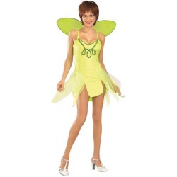 Fantasia Feminina Fada Tinkerbell Disney Traje para Festa a Fantasia