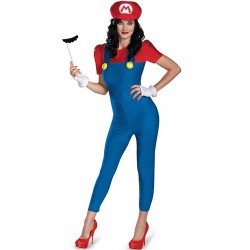 Fantasia Feminina Super Mario Traje para Festa a Fantasia