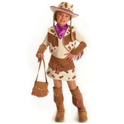 Fantasia Infantil Vaqueira Cowgirl Traje para Festa a Fantasia