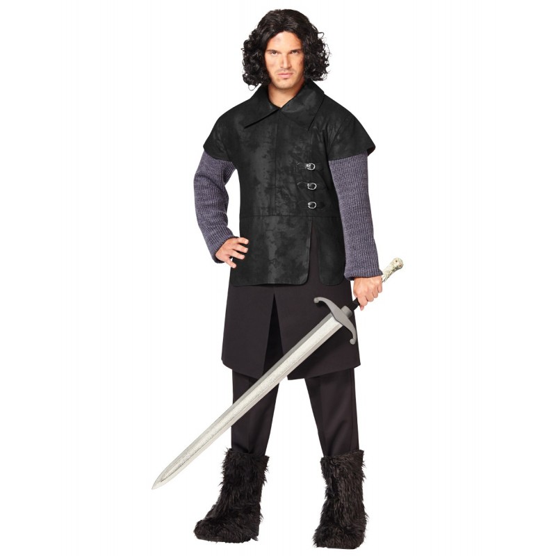 Fantasia Masculina John Snow Game Of Thrones Traje para Festa a Fantasia Cosplay