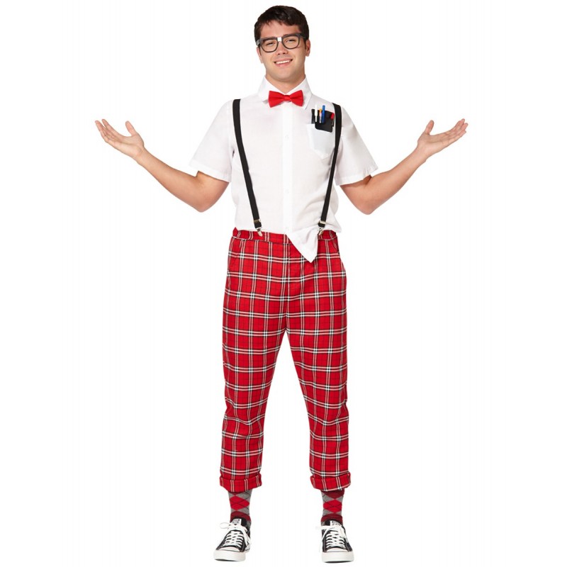 Fantasia Masculina Nerd Traje para Festa a Fantasia