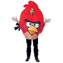 Angry Birds Vermelho Traje Unissex Adulto para Festa a Fantasia Halloween