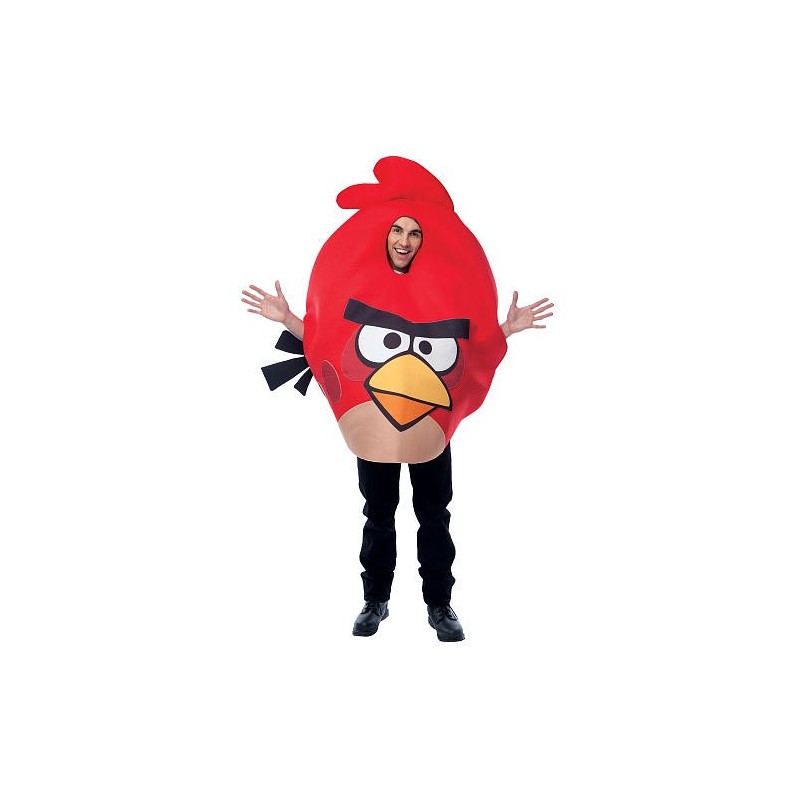 Angry Birds Vermelho Traje Unissex Adulto para Festa a Fantasia Halloween