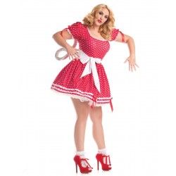 Boneca de Corda Plus Size Traje Feminino para Festa a Fantasia Halloween