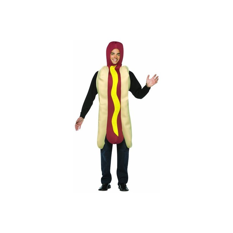 Cachorro Quente Hot Dog Criativo Adultos Festa a Fantasia Halloween Carnaval