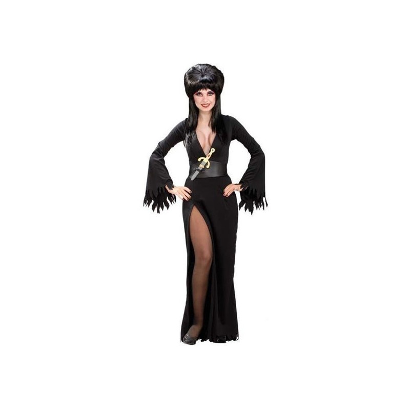Elvira a Rainha das Trevas Adulto Feminino Festa a Fantasia Halloween Carnaval
