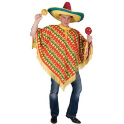 Mexicano Poncho Fantasia Masculina para Festa a Fantasia Halloween Carnaval