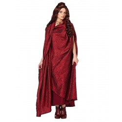 Melisandre Cloak Game Of Thrones Traje Feminino para Festa a Fantasia Halloween Cosplay