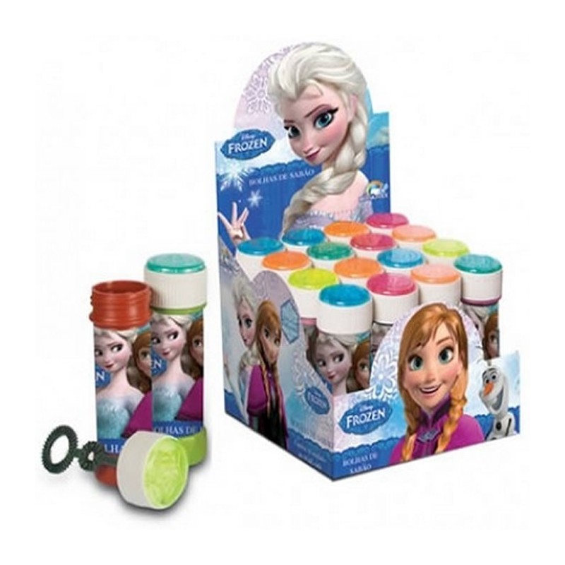 Bolha de Sabão Frozen Caixa com 16un para Festa de Aniversário Infantil