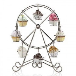 Suporte para Cupcake de Ferro Forma de Roda Gigante para Casamento ou Festa Infantil