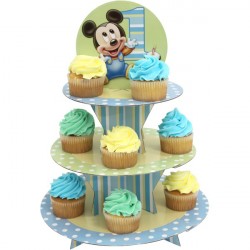 Suporte para Cupcake Mickey Baby Festa Infatil 1 Ano