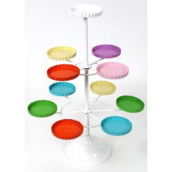 Suporte para Cupcake de Ferro Colorido para Festa de Aniversário Infantil