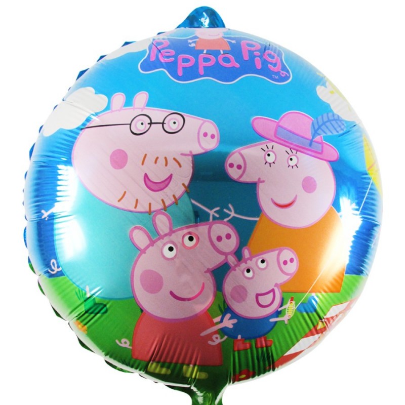 Balão Metalizado Peppa Pig Festa Infantil 5un