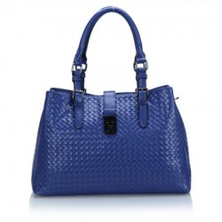 Bolsa Feminina Azul Couro