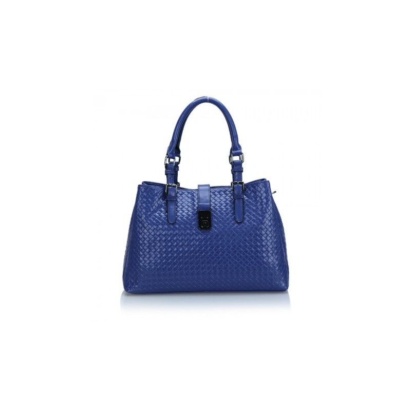 Bolsa Feminina Azul Couro