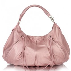 Bolsa Feminina Rosa Pérola Couro