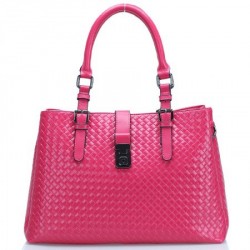 Bolsa Feminina Rosa Pink Couro