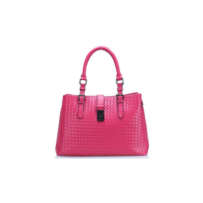 Bolsa Feminina Rosa Pink Couro