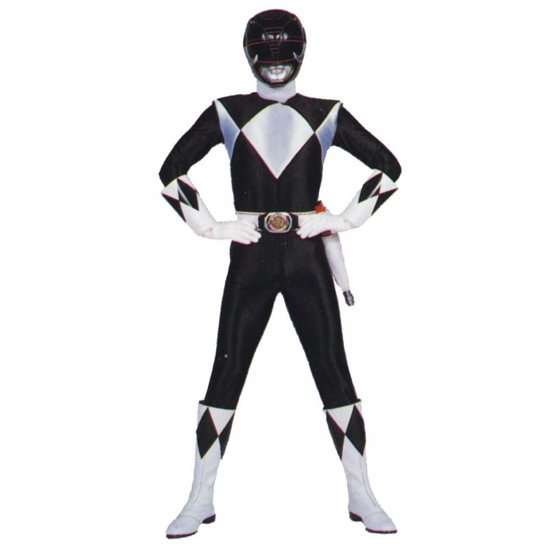 Fantasia Power Ranger Preto Adulto Masculino