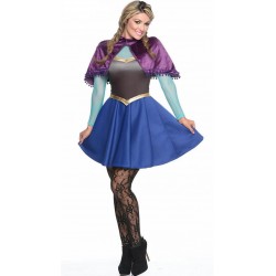 Fantasia Anna Frozen Feminina Adulto