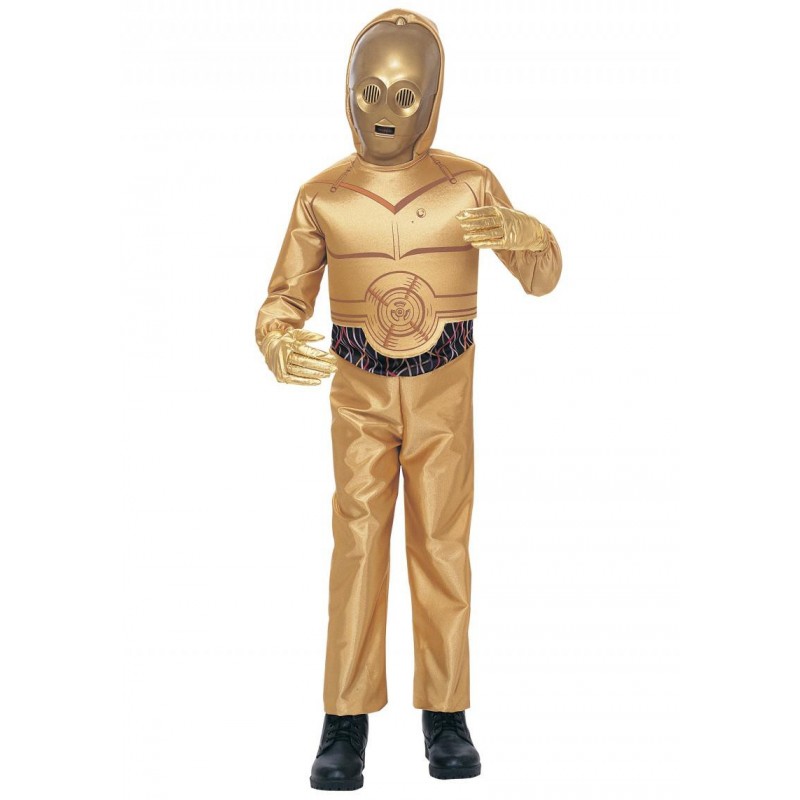 Fantasia C3PO Star Wars Infantil Meninos Halloween