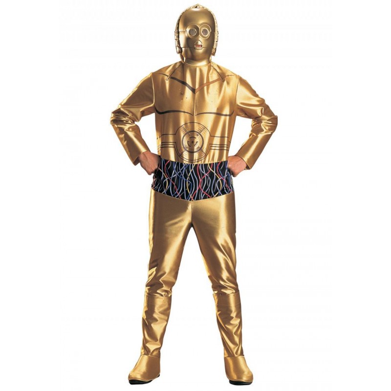 Fantasia C3PO Star Wars Masculina Adultos