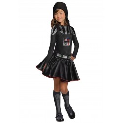 Fantasia Darth Vader Star Wars Infantil Meninas Halloween