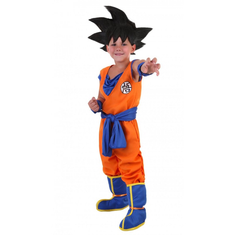 Fantasia Goku Infantil Dragon Ball Z Com Peruca