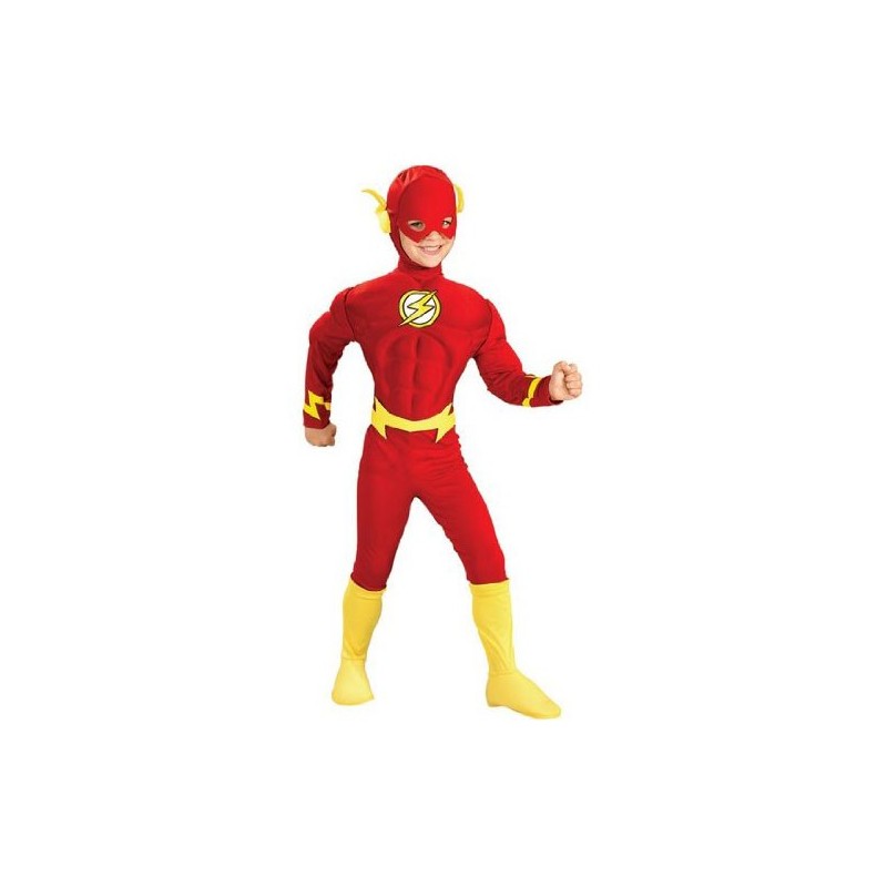 Fantasia Infantil The Flash Músculos Meninos Super Heróis