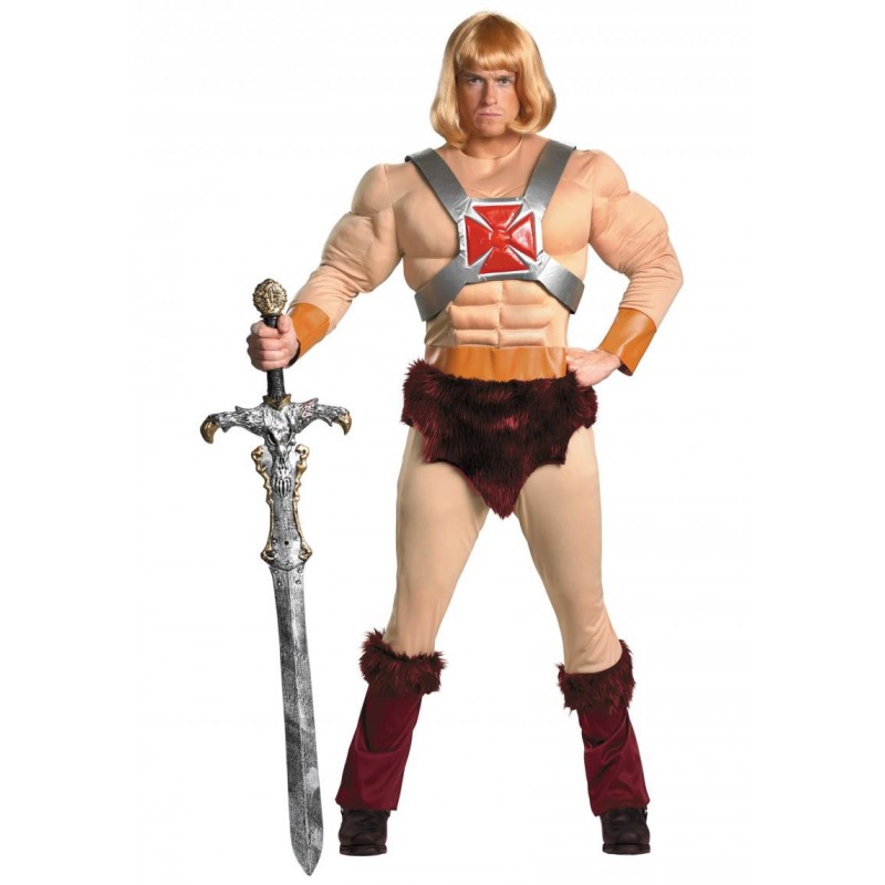 Fantasia Masculina He Man Adulto Festa Halloween