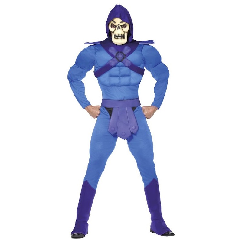 Fantasia Masculina Esqueleto He Man Adulto Festa Halloween