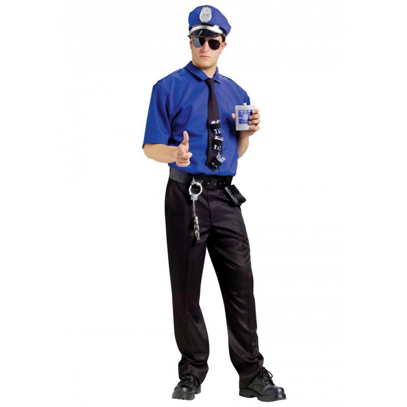 Fantasia Policial Masculina Adulto + Acessórios - Cosplay