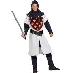 Fantasia Masculina Lancelot Guerreiro Medieval Carnaval Halloween