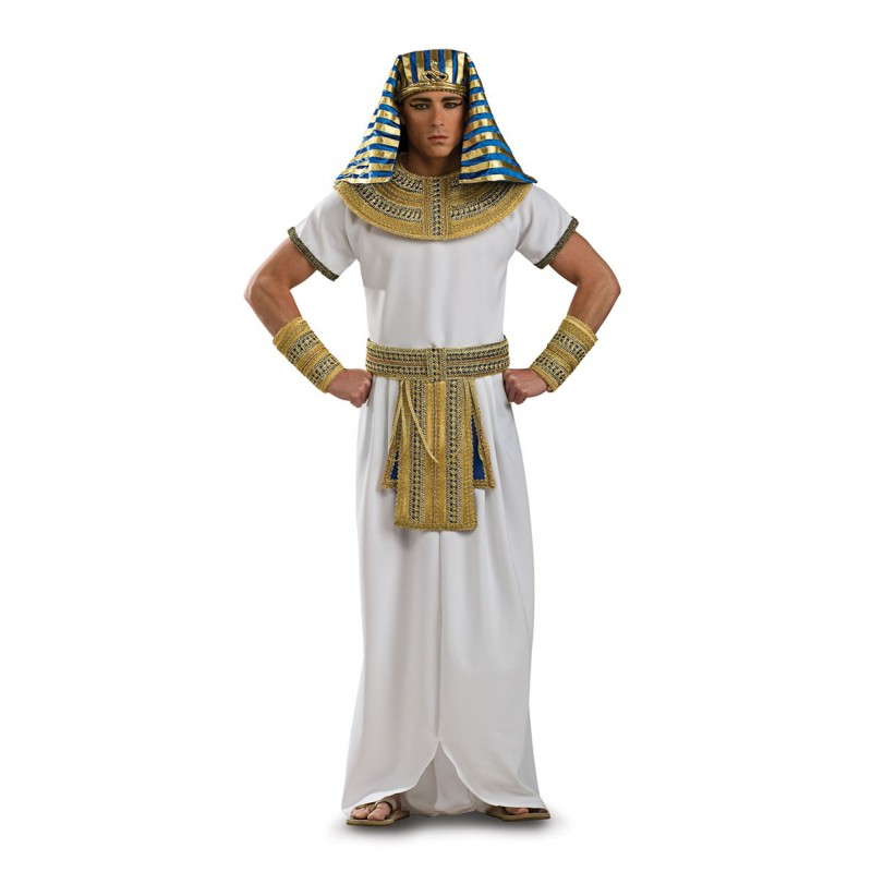 Fantasia Masculina Faraó Príncipe do Egito para Carnaval ou Halloween