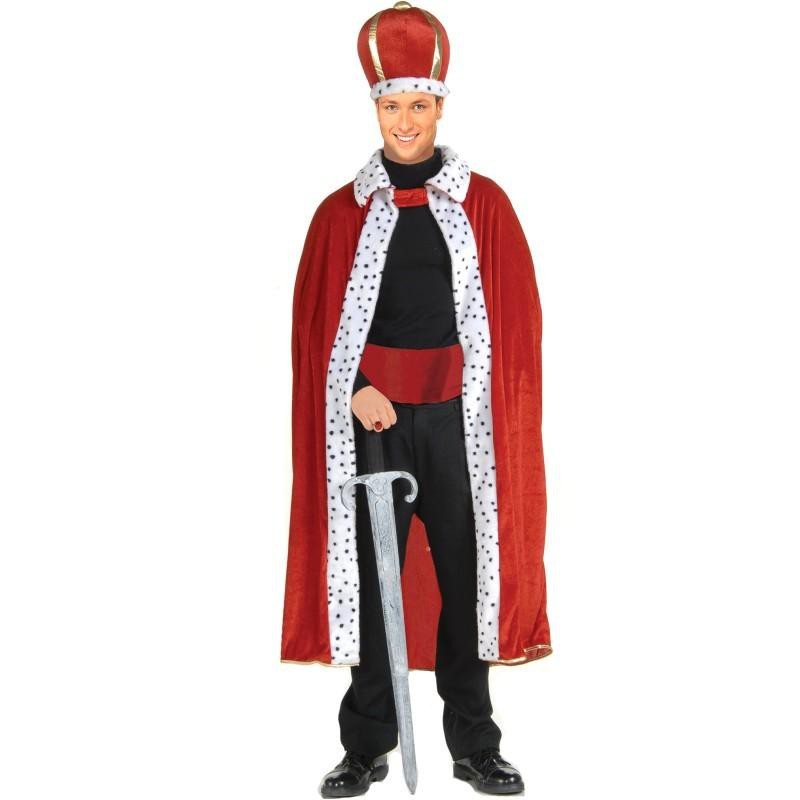 Fantasia Masculina Rei com Espada Carnaval Halloween