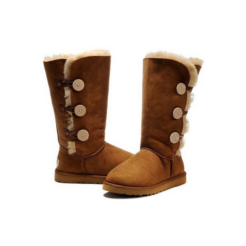 Bota de Inverno Feminina Marrom Camursa e Lã