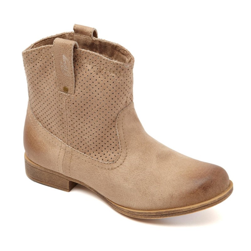 Unkle Boot Camursa Feminina Bege Nude