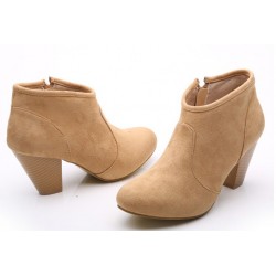 Bota Feminina Cano Curto Unkle Boot Nude