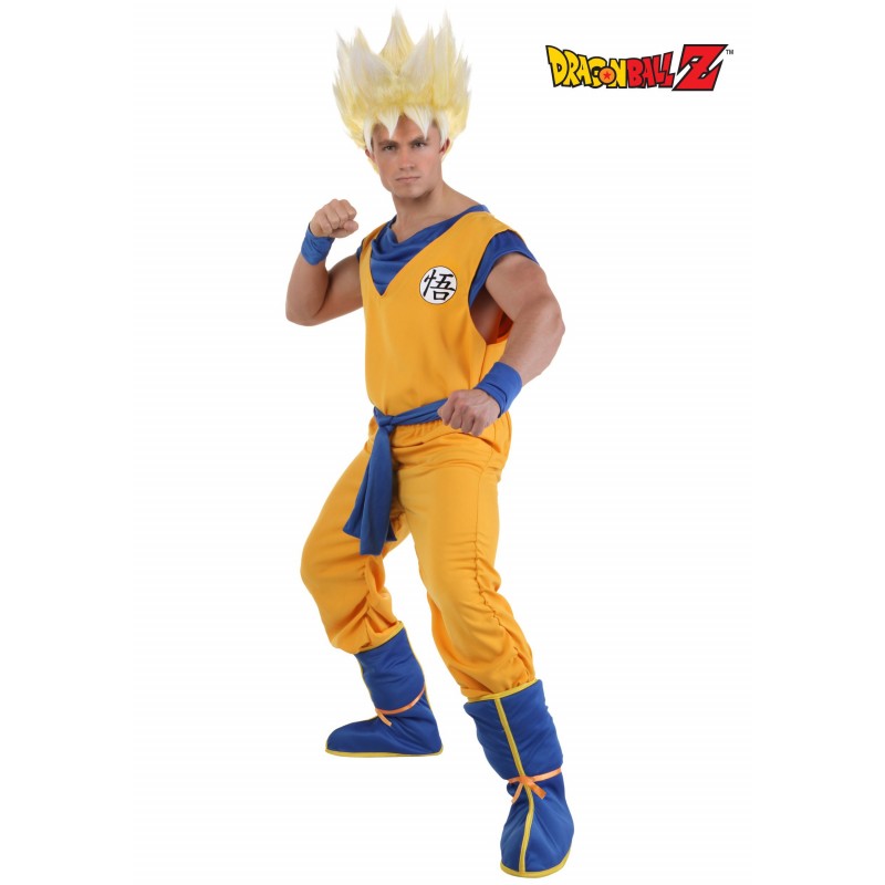 Fantasia Masculina Goku Super Saiyajin Carnaval Halloween