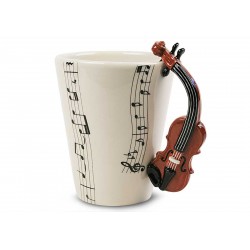 Caneca de café Alça de Violino Presente Criativo