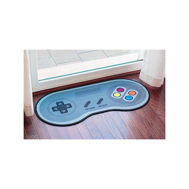 Tapete Capacho de Porta Criativo Joystick Controle de Nintendo