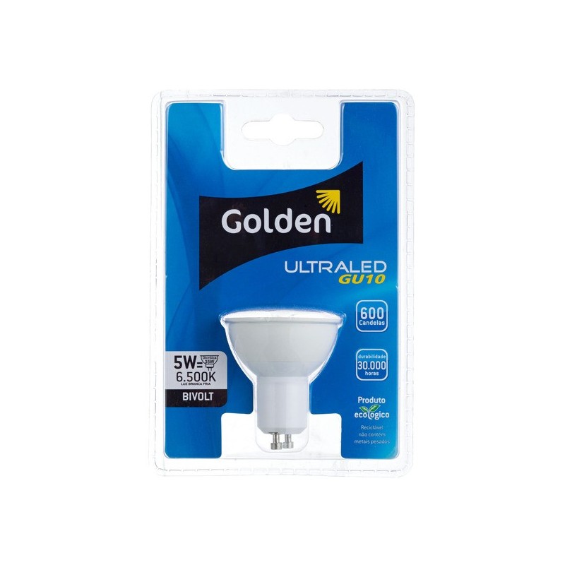Lâmpada LED Golden Dicróica 5W Branca Bivolt
