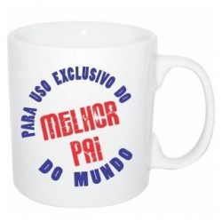 Caneca de Café Dia dos Pais Homenagem Melhor Pai do Mundo